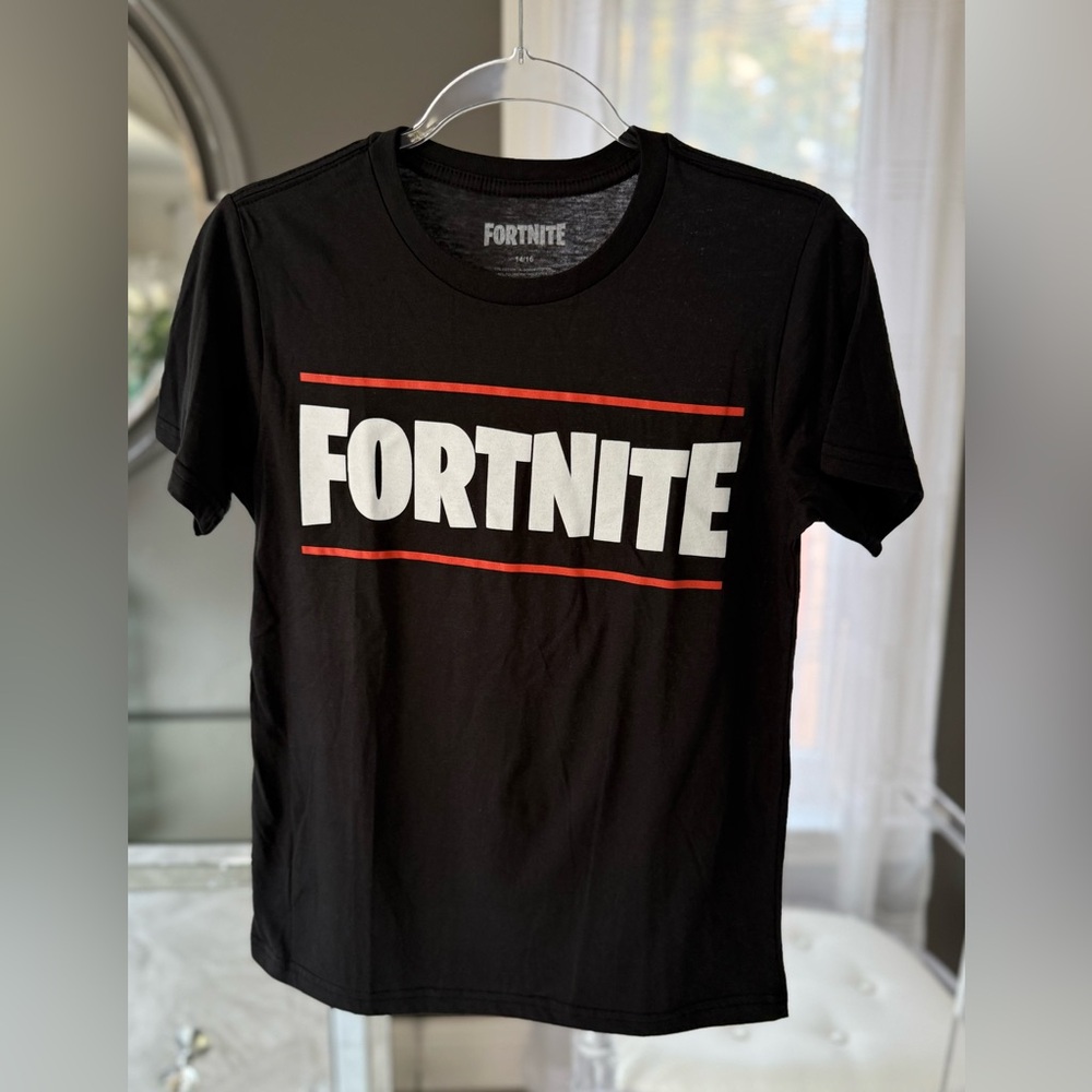 Fortnite Black Short Sleeve Kids Tee